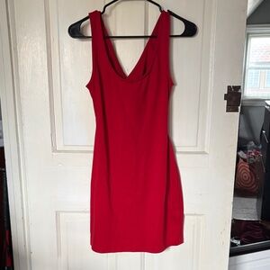 Poetry Vibrant Red Mini Dress